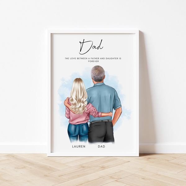 Personalised Father's Day Gift Custom Dad PrintBirthday gift for Dad from Daughter Fathers Day Gifts for Dad Grandad