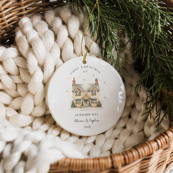 Personalised New Home Christmas Bauble