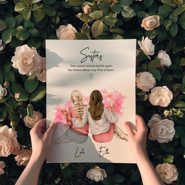 Sister Gift – Personalised Sisters Print