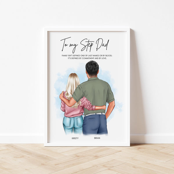 Stepdad Gift – Father’s Day Personalised Print