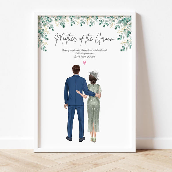Mother of the Groom Gift Personalised Print